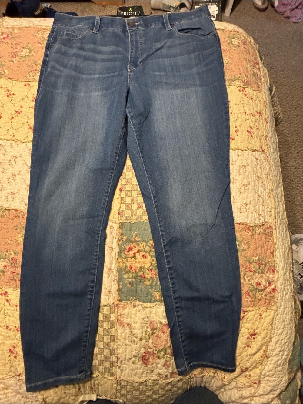 Women's Dark Blue Skinny Jeans 18W